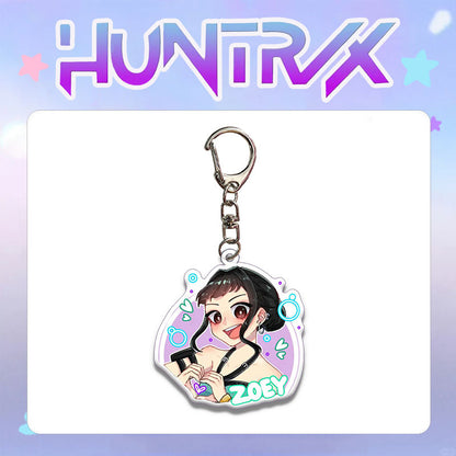 HUNTRIX Demon Hunter Girl & Boy Group Acrylic Keychain Bag Charm KPOP Merchandise