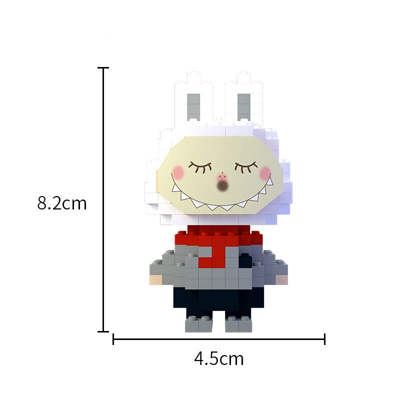 Labubu Mini Block Figure Blind Box, Educational DIY Building Toy for Kids