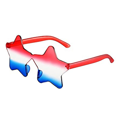 Kids Star Heart Shape Sunglasses Patriotic Multi color