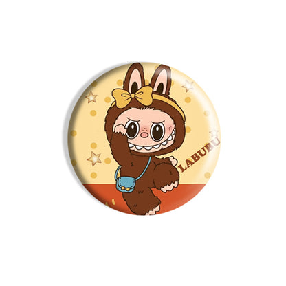 Labubu Cartoon Creative Pins, Cute Heart Brooch Badges (Multiple Styles)