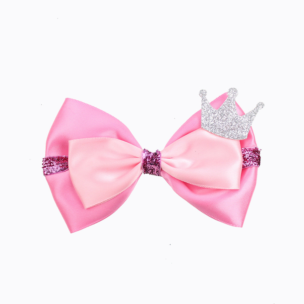 Halloween Witch Print Green Pink Black Hair Clips Bow Hairpins Girls