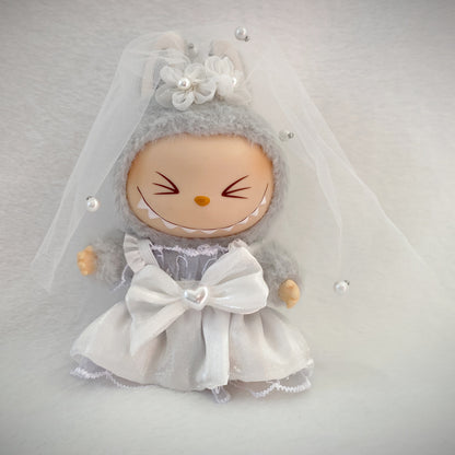 17cm Labubu Dress Up Set Outfit Changeable Costume