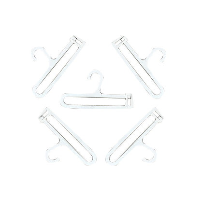 17cm Labubu Doll Shoes Clothes Hanger Changeable Outfit Set