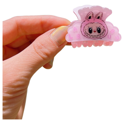 Wholesale Pack Plastic Labubu Small Cartoon Hair Claw Clip Cute Shark Clip Accessory