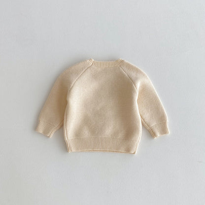 Labubu Pattern 2025 Fall/Winter Kids Cartoon Knit Sweater Unisex Crewneck Pullover