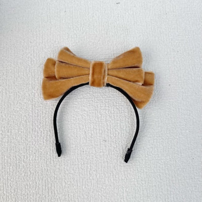 Labubu Doll Bow Velvet Headband Elegant Hair Accessories