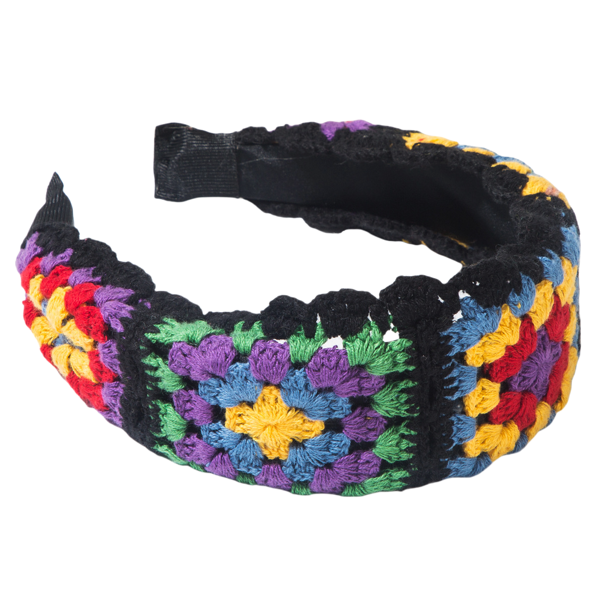 Hand-Knitted Hollow Flower Headband for Women – Sweet Crochet Hair Accessory