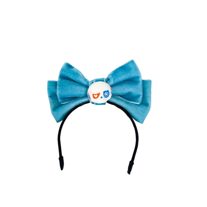Labubu Doll Bow Velvet Headband Halloween Skull Accessories