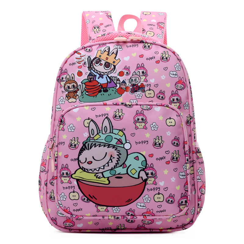 Labubu Print Trendy Large Backpack Back To School Bag 6 Colors