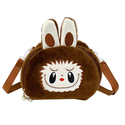 Labubu Soft PlushCute Character Doll Crossbody Bag