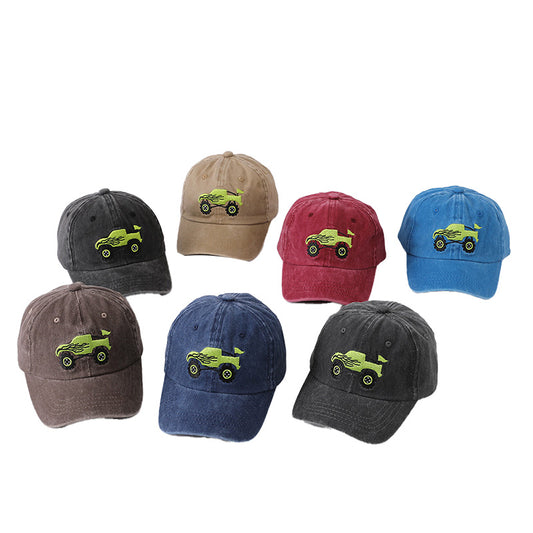 Toddler Truck Embroidery Baseball Cap Soft Cotton 7 Color