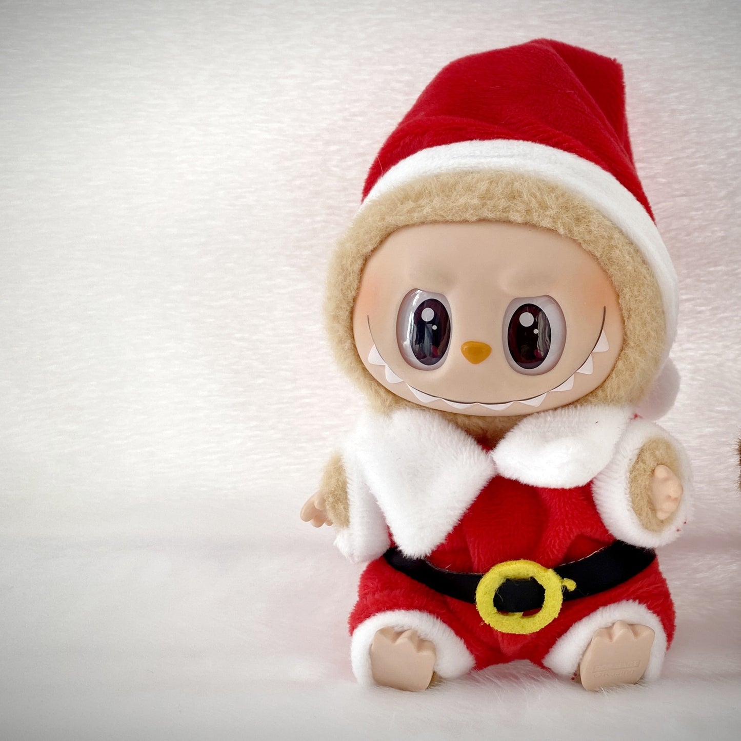 17cm Labubu Christmas Doll Outfit Bow Headwear Costume