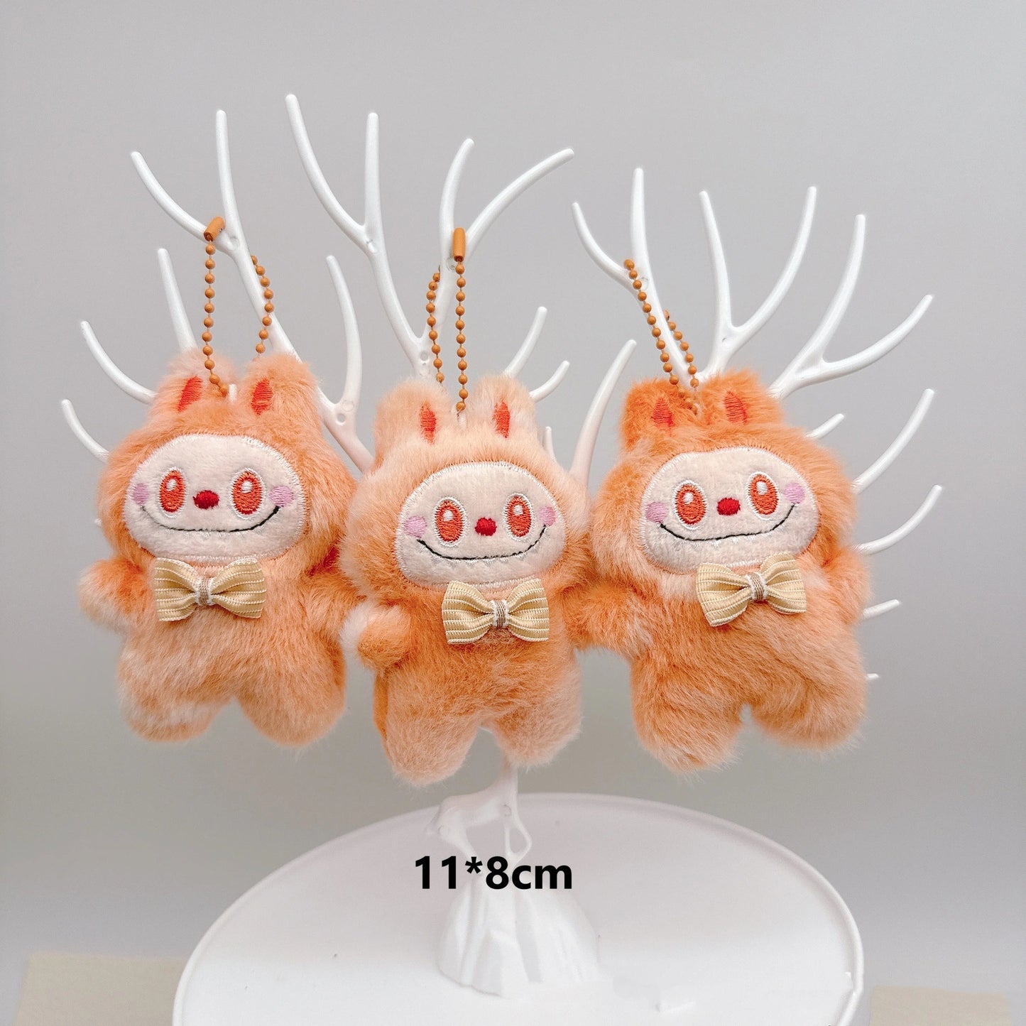 Cartoon Plush Gradient Mini Labubu Keychain, Cute Bag Pendant Accessory