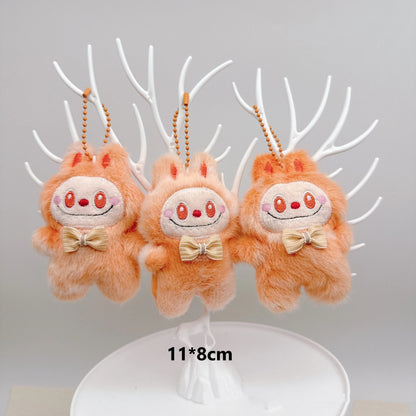 Cartoon Plush Gradient Mini Labubu Keychain, Cute Bag Pendant Accessory