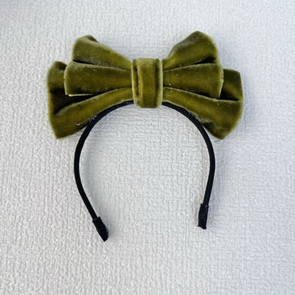 Labubu Doll Bow Velvet Headband Elegant Hair Accessories