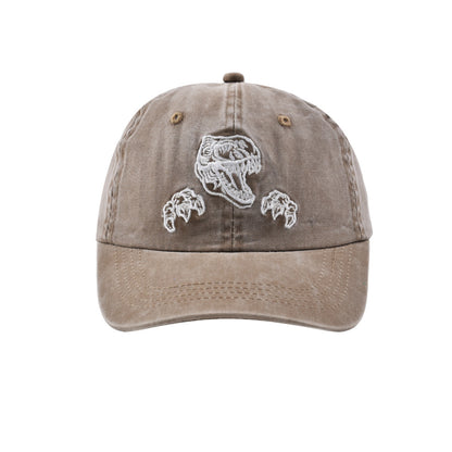 Kids Boy's Dino Embroidery Solid Color Baseball Cap For Trips