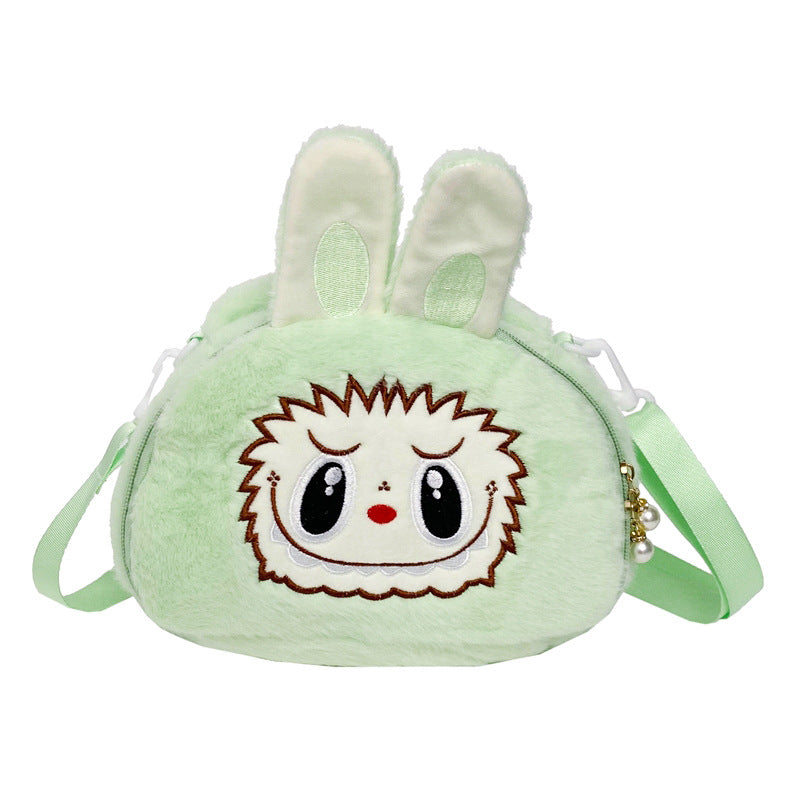 Labubu Soft PlushCute Character Doll Crossbody Bag