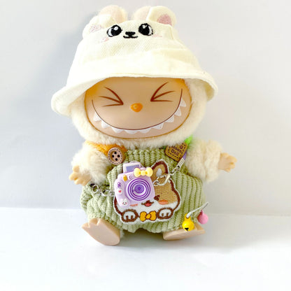 17cm Labubu Doll Clothes Outfit Dress Up Changeable Costume