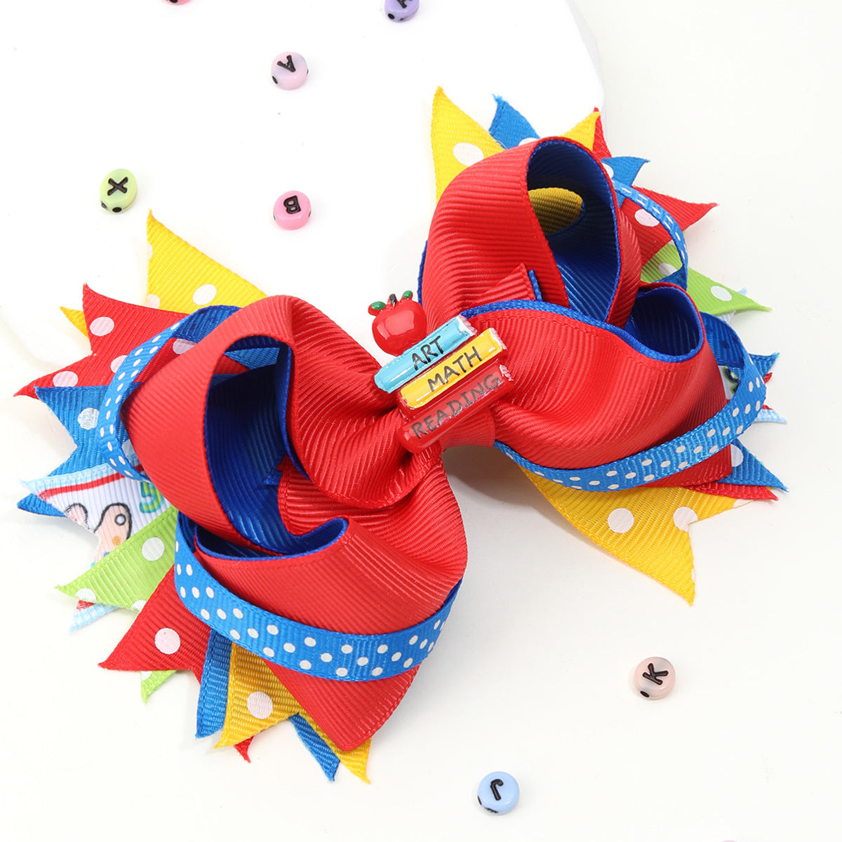 Back-to-School Hair Clips Pencil & Bow Hairpins for Girls