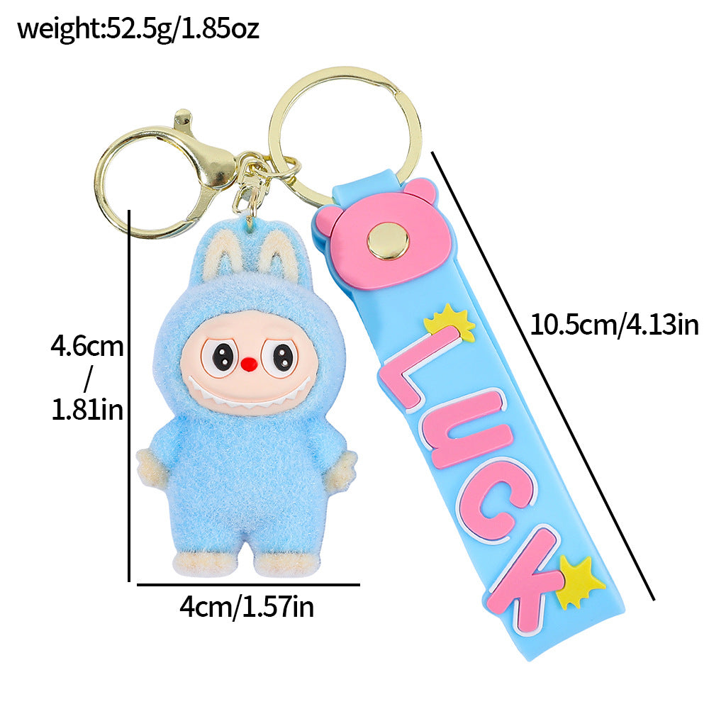 Labubu Silicone Keychain With Various Character Designs