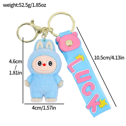 Labubu Silicone Keychain With Various Character Designs