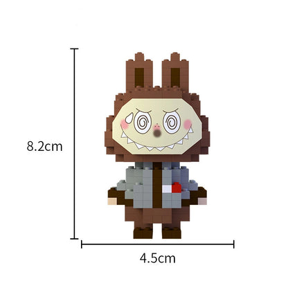 Labubu Mini Block Figure Blind Box, Educational DIY Building Toy for Kids