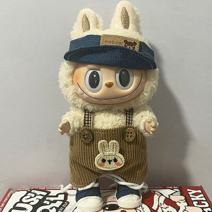 17cm Labubu Doll Clothes Outfit Dress Up Changeable Costume