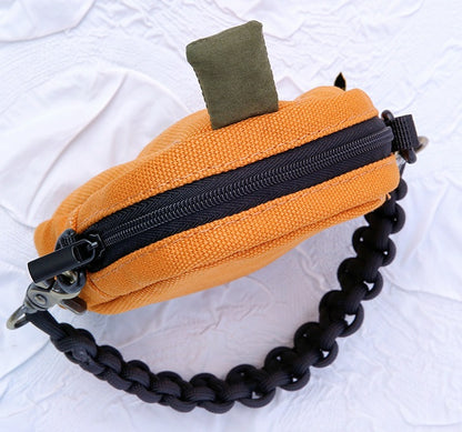 Pumpkin Coin Purse Mini Oxford Fabric Handbag Key Pouch Versatile Fashion Accessory