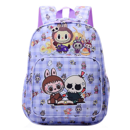 Labubu Print Trendy Large Backpack Back To School Bag 6 Colors