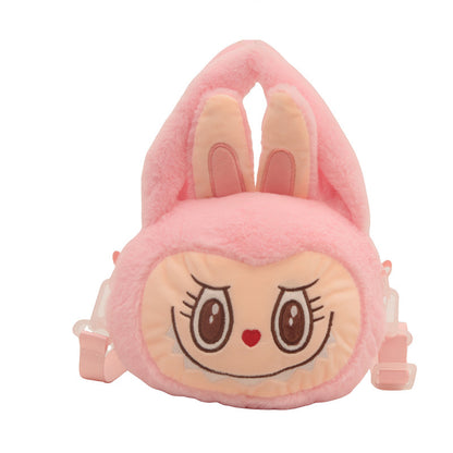Labubu Plush Cartoon Soft & Adorable Crossbody Bag Girls