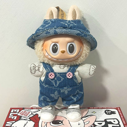 17cm Labubu Doll Clothes Outfit Dress Up Changeable Costume