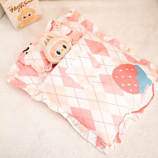 Labubu Doll Sleeping Bag Set With Pillow And Blanket