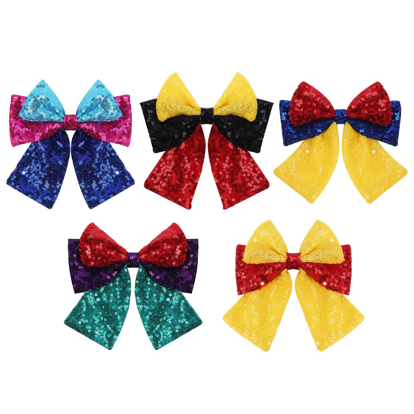 Big Glitter Bow Hair Clip Girls Sparkly Princess Hair Accessories