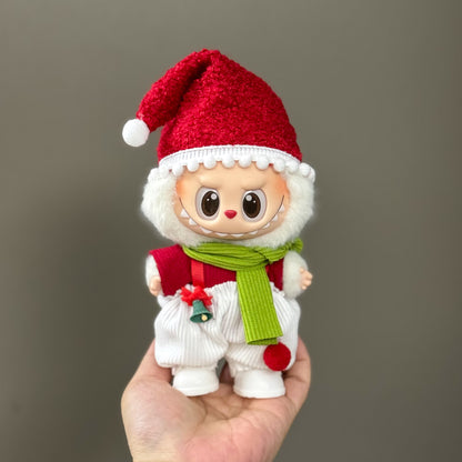 Labubu Doll Clothes Outfit Set for Gen 1-3 Vinyl Figures Christmas Hat Scarf Costume