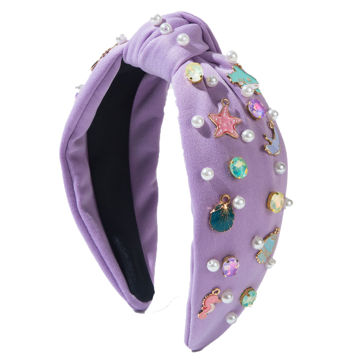 Knot Headband Hair Accessory Pearl Marine Themed Decoration