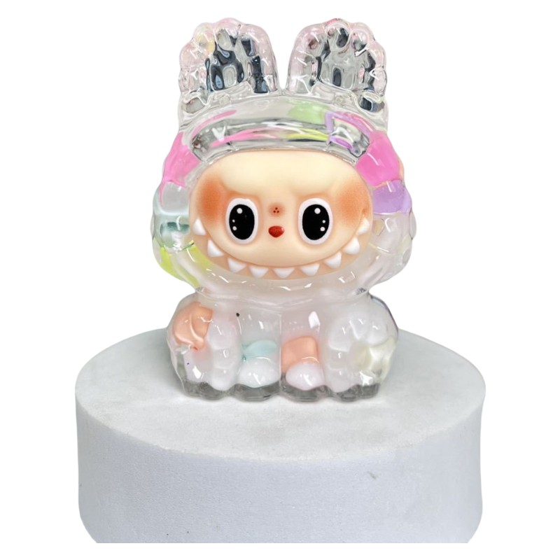 Labubu Oil-Filled Liquid Sand Figure Desk Decor Toy