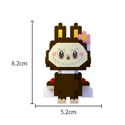 Labubu Mini Block Figure Blind Box, Educational DIY Building Toy for Kids