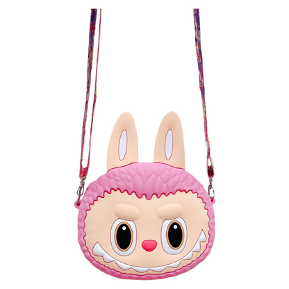 Labulu Coin Purse Keychain Silicone Wallet Charm Crossbody 4 Colors