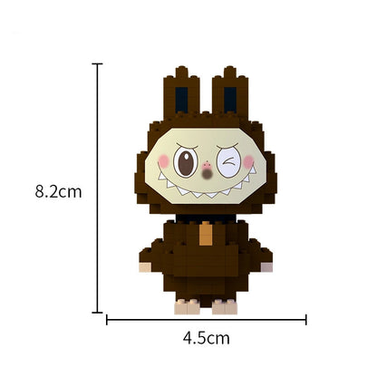 Labubu Mini Block Figure Blind Box, Educational DIY Building Toy for Kids