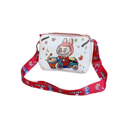 Labubu Printed Kids Crossbody Coin Purse – Lightweight Shoulder Bag for Girls & Boys
