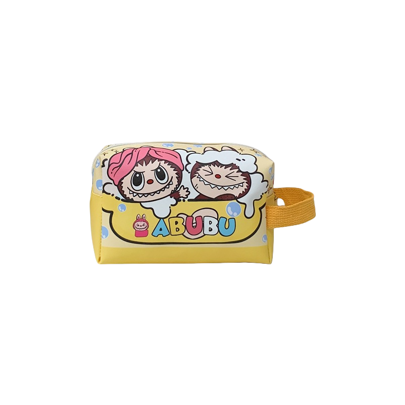 Labubu Printed Makeup Bag Travel Organizer Tote Pouch