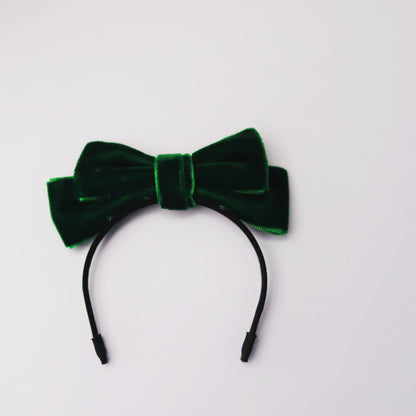 Labubu Doll Bow Velvet Headband Elegant Hair Accessories
