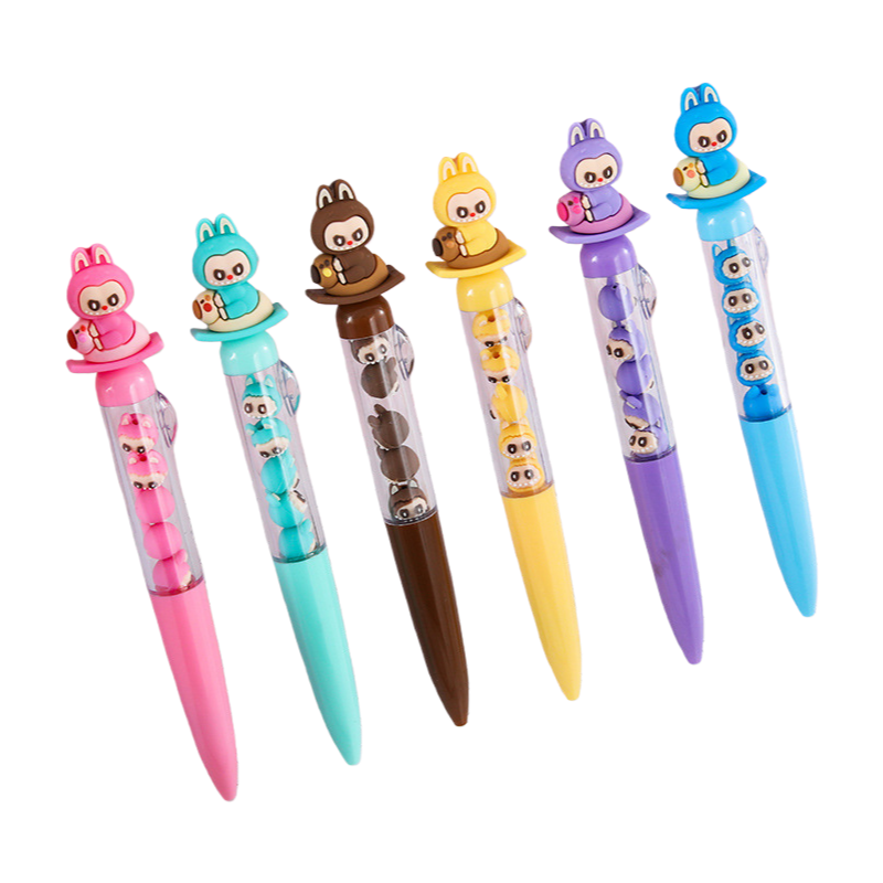 Capybara LaBuBu Cute Cartoon Ballpoint Pen, DIY Oil-Based Ink Pen for School & Office