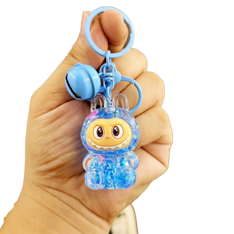 Colorful Bead Lalububu Keychain Creative Gift Accessory