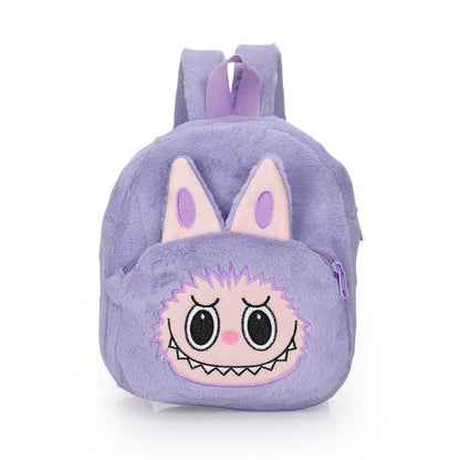 Labubu Soft Plush Backpack Cute Character Doll School Bag