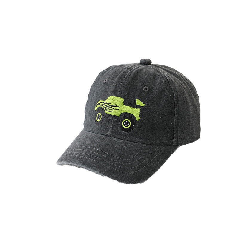 Toddler Truck Embroidery Baseball Cap Soft Cotton 7 Color