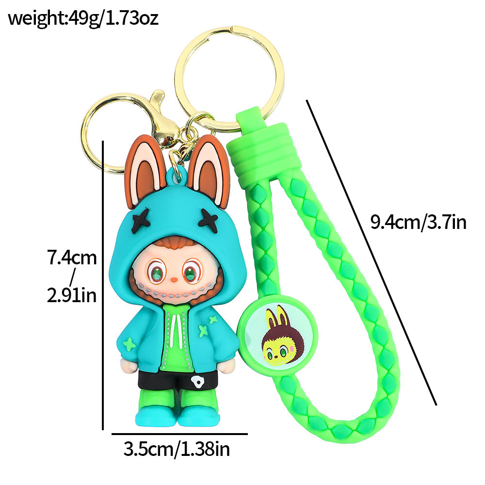 Labubu Silicone Keychain With Various Character Designs