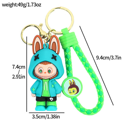 Labubu Silicone Keychain With Various Character Designs