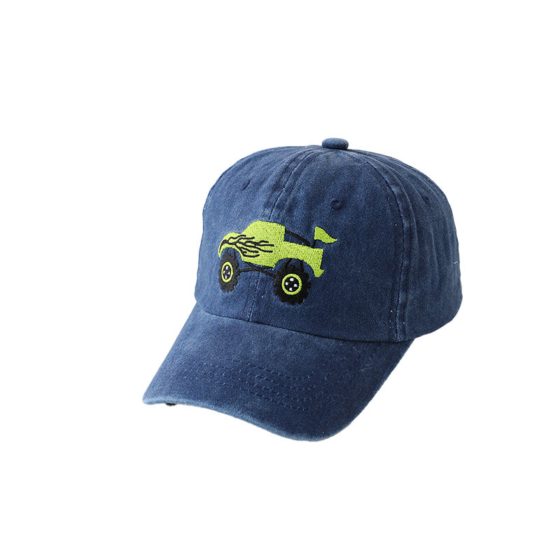 Toddler Truck Embroidery Baseball Cap Soft Cotton 7 Color