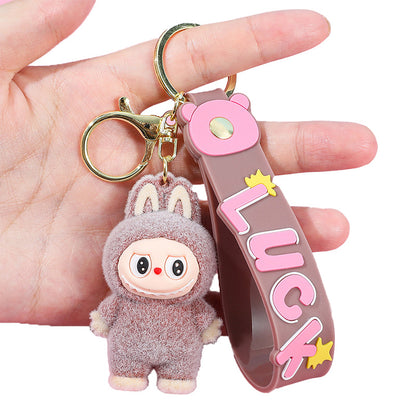 Labubu Silicone Keychain With Various Character Designs